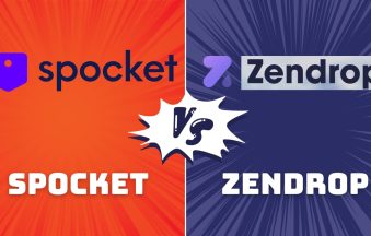 SPOCKET VS ZENDROP "Dropshipping automation tool dashboard for Shopify store in 2025"